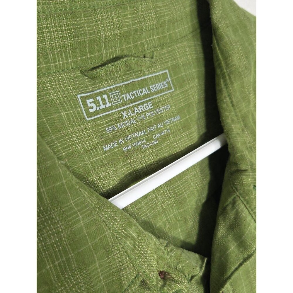 5.11 Tactical Shirts: Men's Green 71199 Select Covert Button Down Shirt Sz XL - Picture 2 of 4